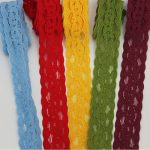 NL444 Stretch Lace Colours - 30mm, Tomato Puree