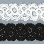 NL483 Stretch Lace - 25mm, White