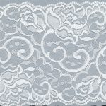 NL598 Nylon Lace - 135mm, White