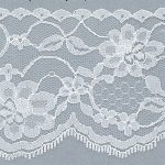 NL793 Nylon Lace - 65mm, White