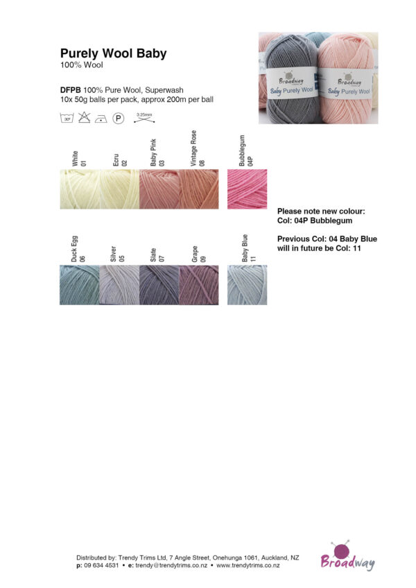 Purely Baby 4 Ply - Broadway Yarns - Image 13