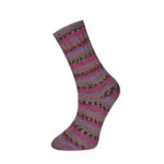 Socks Bamboo - Brown-Lilac-Pink (120-03)