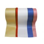 Heat Sealed/Cut Edge Satin Ribbon - 10mm, Red (1)