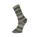 Socks Yarn - Variegated - Cream-Grey-Dark Grey (170-02)