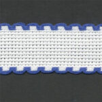 Aida Band 14ct/25mm - 5m - 25mm, 15 (White/Navy)