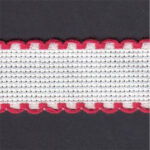Aida Band 14ct/25mm - 5m - 25mm, 19 (White/Red)