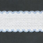 Aida Band 14ct/25mm - 5m - 25mm, 151 (White/Blue)