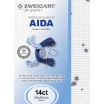 Aida FQ 14ct - 1329 (White Grey Splash)